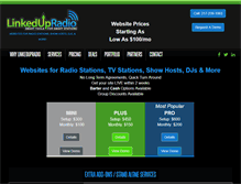 Tablet Screenshot of linkedupradio.com